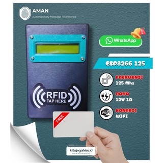 Alat Absensi RFID 125Khz + Notifikasi WA + dashboard admin Sekolah, Pesantren ,Masjid, Kantor , UMKM