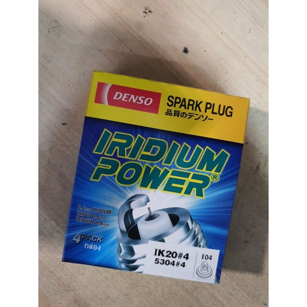 หัวเทียน IRIDIUM DENSO IK20 (DENSO ORIGINAL 100%)