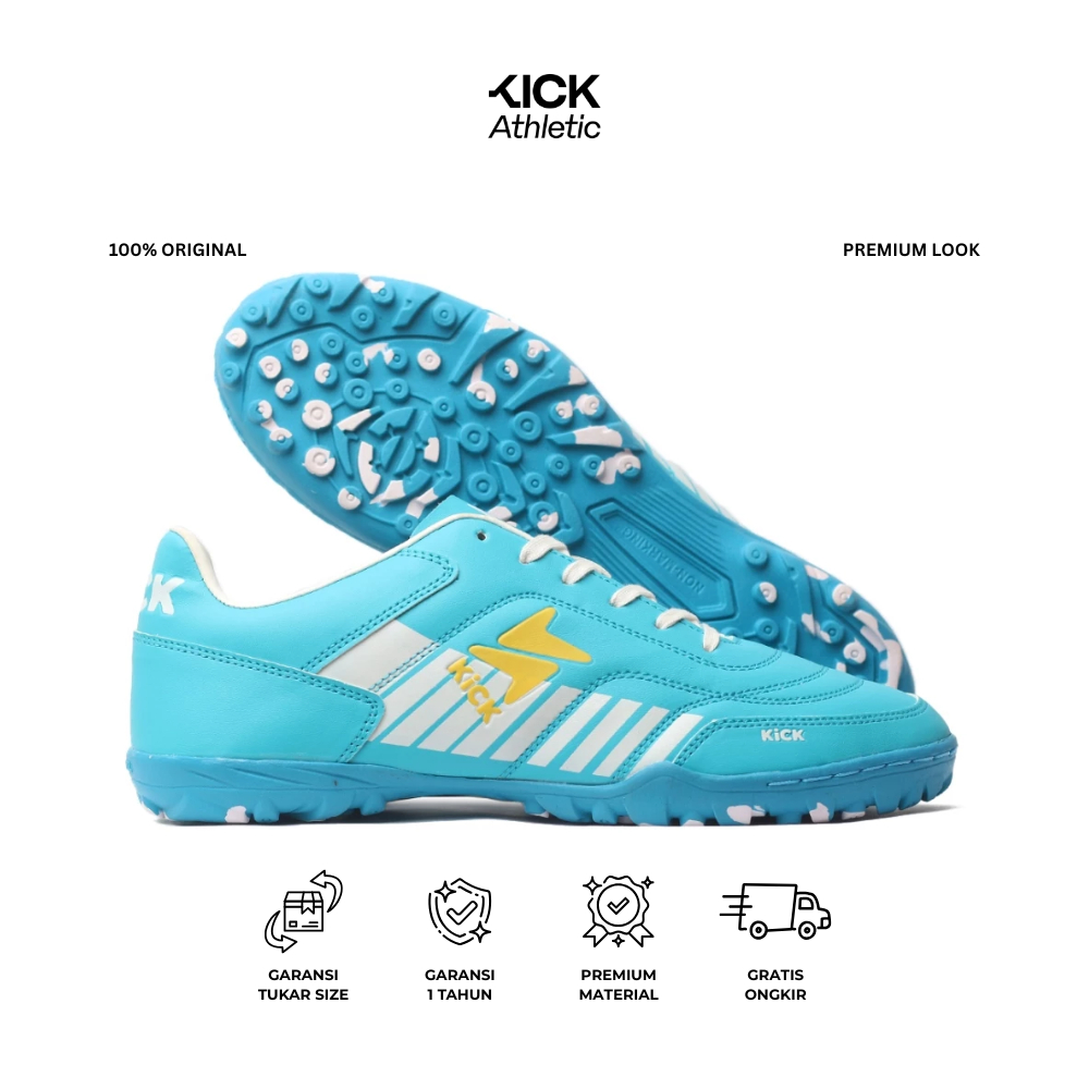 Kick Athletic Mens Premium Futsal Shoes Markers IN Yellow Tosca