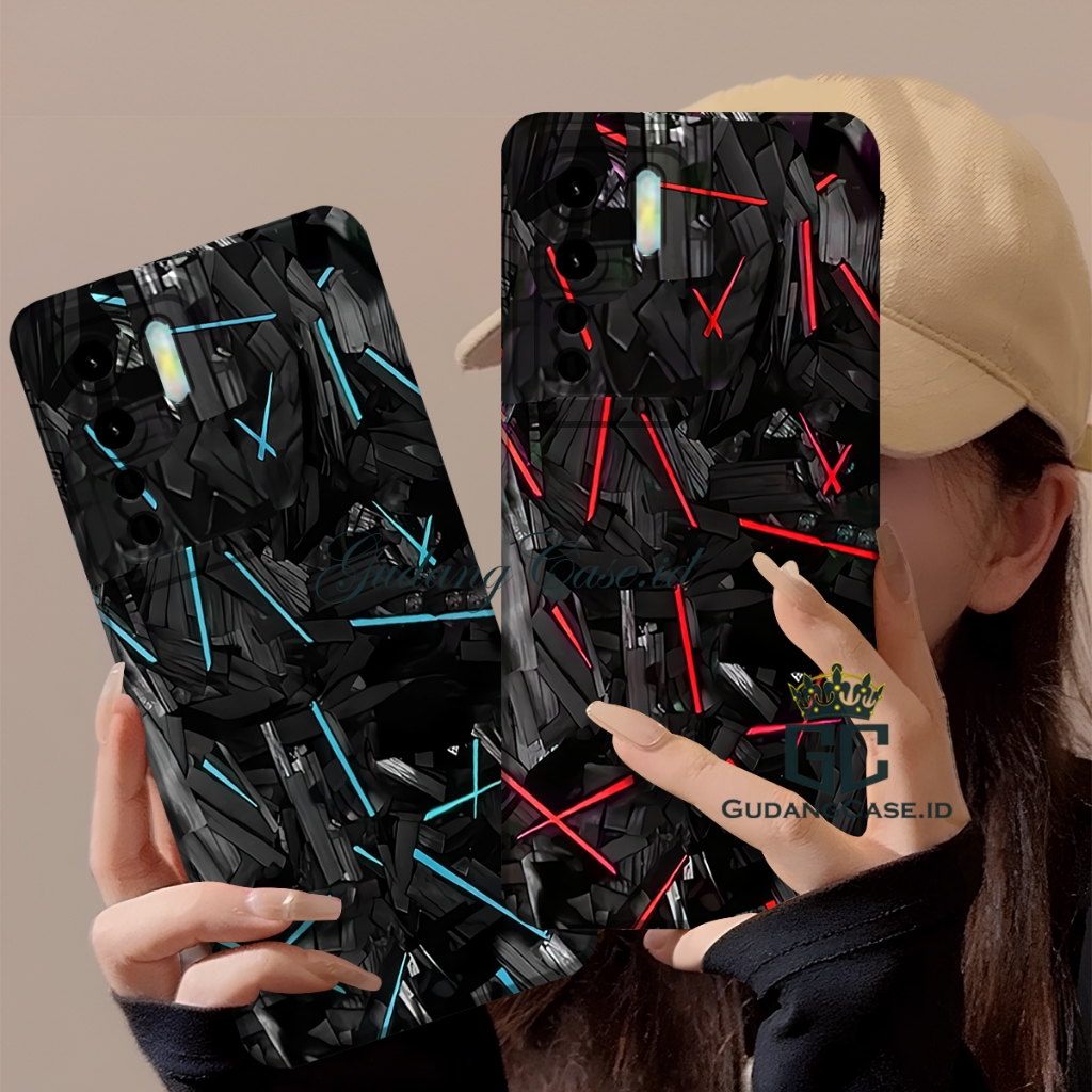 HP Oppo Reno 3 / Oppo A91 Softcase ยืดหยุ่น Procamera Cool Motif เคสโทรศัพท์บทคัดย่อ