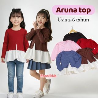 EONNI - Aruna  Top Atasan anak perempuan usia 2-6 tahun - Blouse anak Perempuan baju anak perempuan