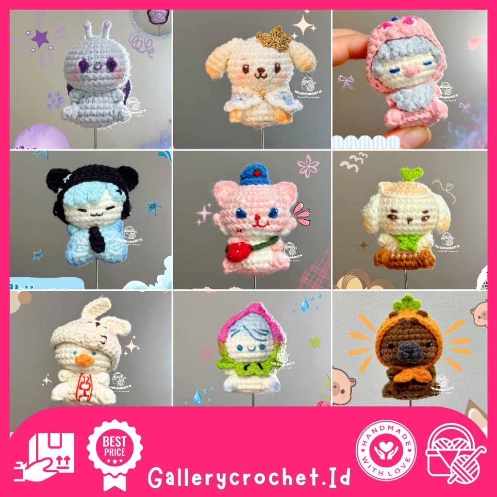 มาสคอต GANTUN Amigurumi dmd Thailand | พวงกุญแจถักมาสคอต ดีเอ็มดี | พวงกุญแจ dmd มาสคอตขนาดกลาง
