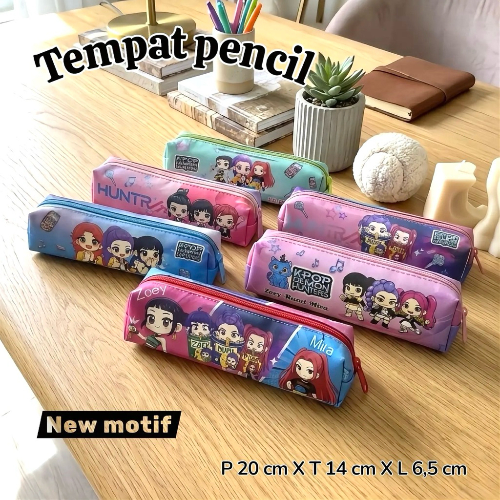 K POP ANIMATION MOTIF PENCIL CASE