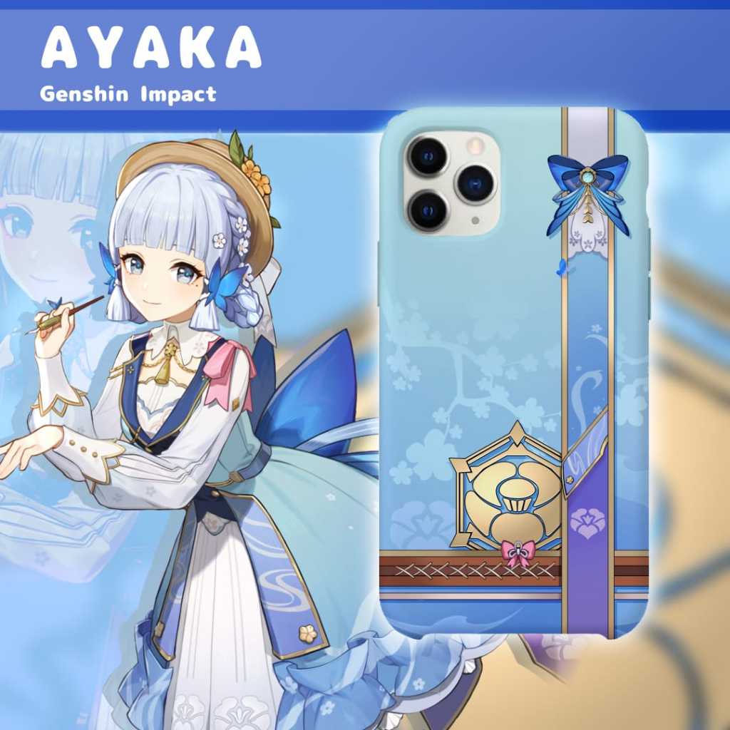 เคสโทรศัพท์ลายแนวตั้ง HP Ayaka Genshin Impact: เคสลายแนวตั้ง Ayaka สําหรับโทรศัพท์ทุกประเภท