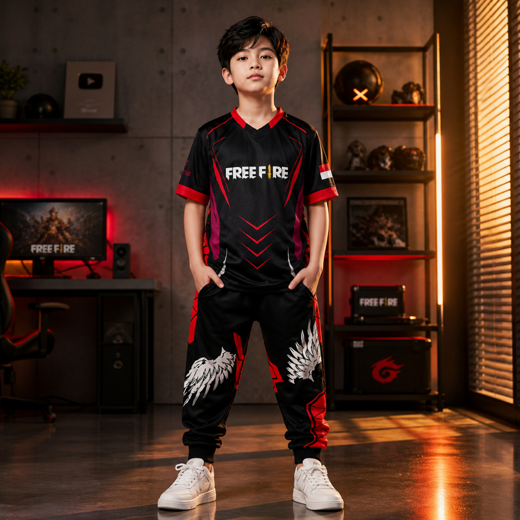 Ff BNL Free Fire Gaming Pants สําหรับผู้ชายและผู้หญิง / Calca Angelica Heroic Angel FF103