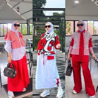 QUENZA SET ROK MERAH PUTIH BY CALISTHA