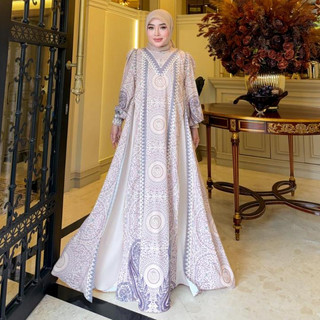Shella Saukia Dress Print Nude 43-0028
