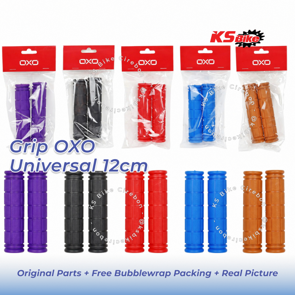 OXO HFT 955 สีน้ําตาลจักรยาน Grip Handgrip Handvat จับยาง BMX MTB Fixie พับ Commuter คล้าย Oury KS จ