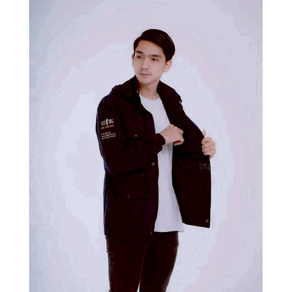 THE BOJIEL ORIGINAL FULL EMBROIDERED CANVAS ผู้ชาย/ผู้หญิง PARKA JACKET/ผ้าใบ UNISEX SEMI PARKA JACK