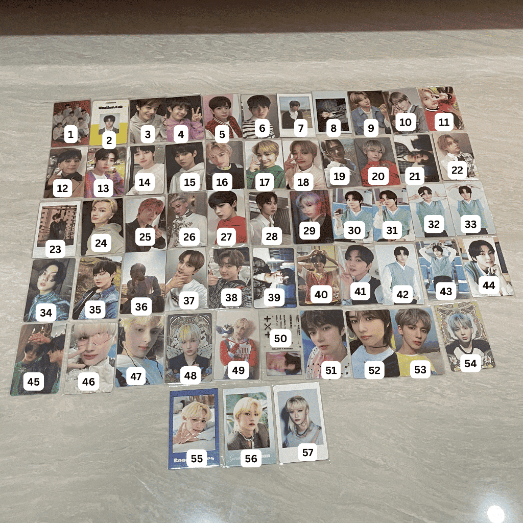 Photocard Official Enhypen TXT Straykids / Jungwon Heeseung Jay Jake Sunghoon Sunoo Niki Hueningkai 