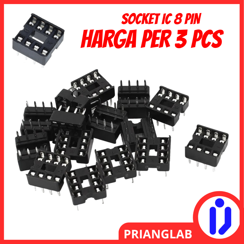 8 Pin 2x4 4x2 Hole IC Socket 8 DIP IC Holder สําหรับ Op-Amp Timer 555 & Micro IC Socket 8 Pin 2x4 IC