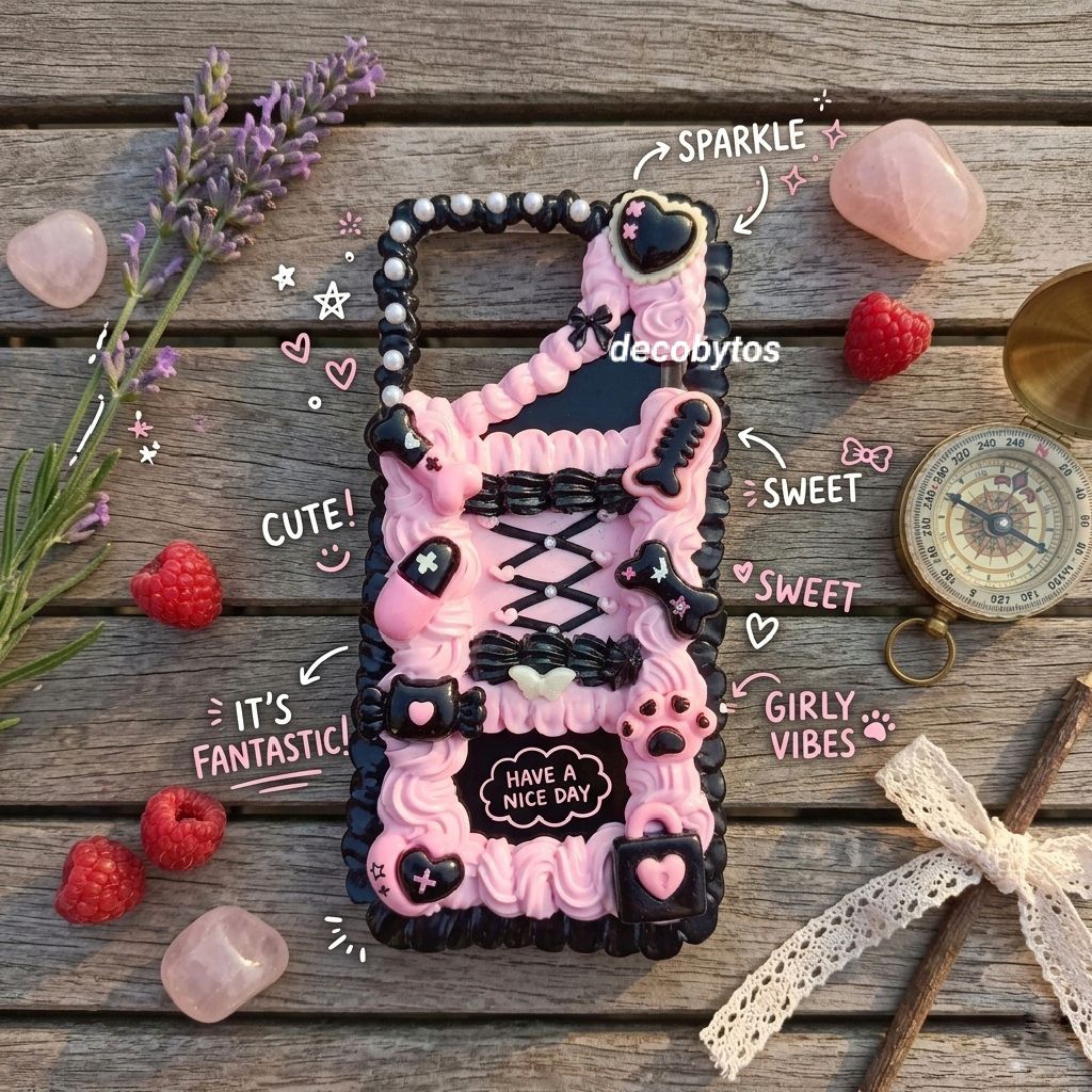 (decobytos) PRE-ORDER Decoden Phone Case Casing "Jirai Kei Kawaii Collect For All Types of HP Handma