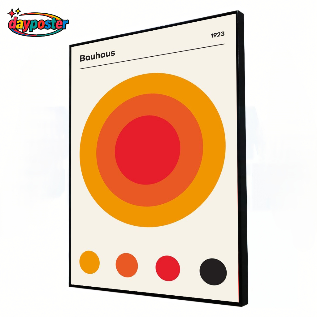 โปสเตอร์ Bauhaus Aesthetic Frame ขนาด 30x40