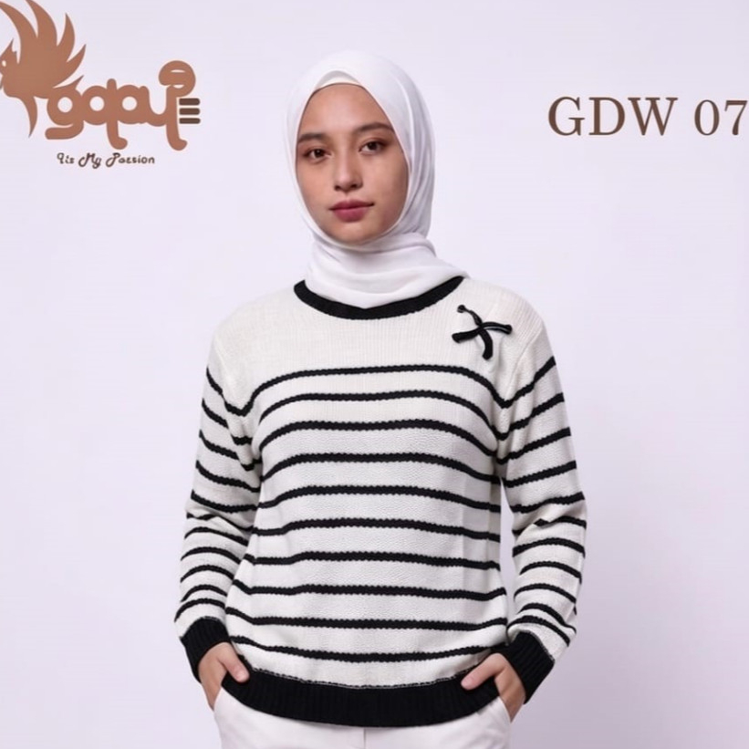 GDW 07 Galule Store เสื้อสเวตเตอร์ถักคอมพิวเตอร์