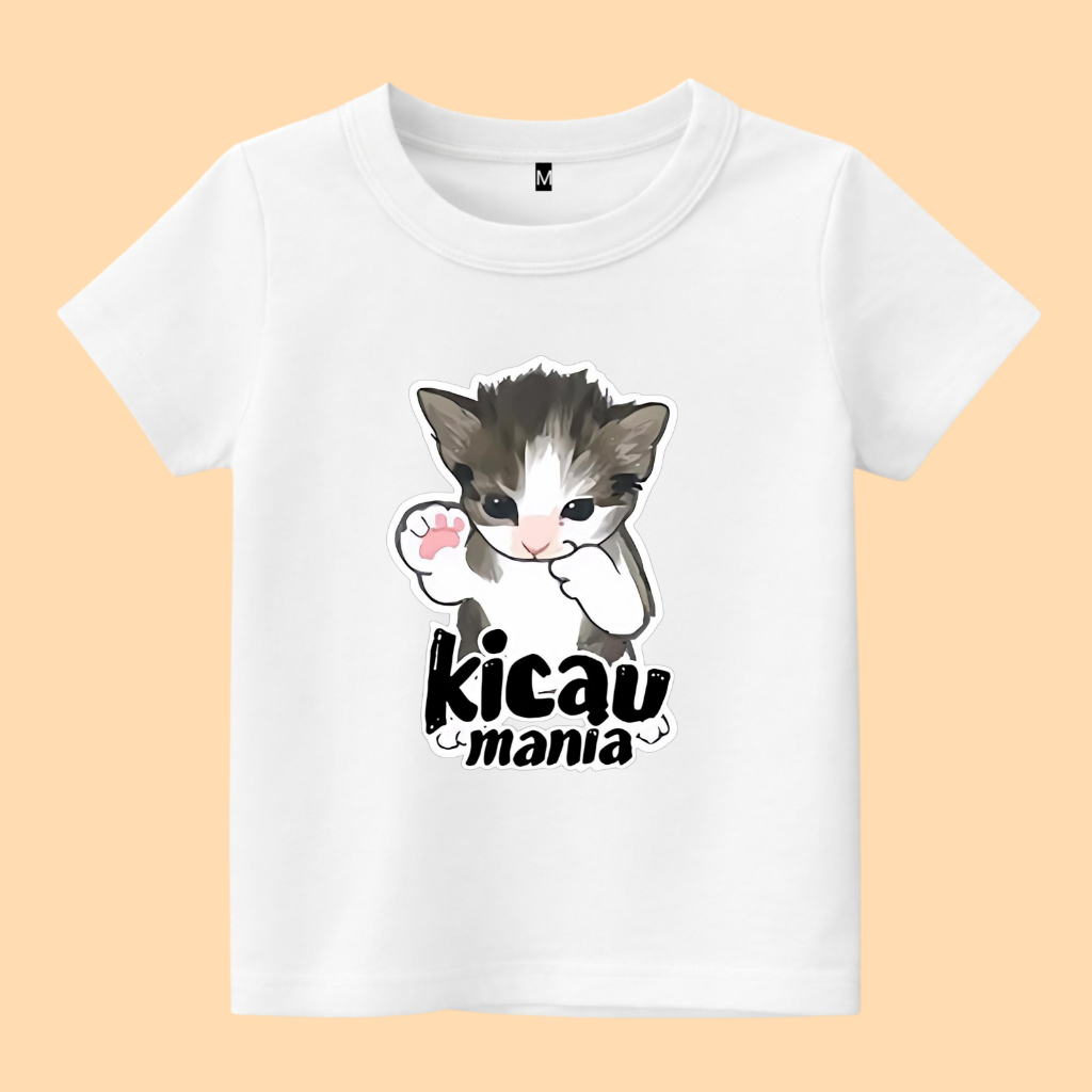 เสื้อยืดเด็ก chirping Mania cat Mania