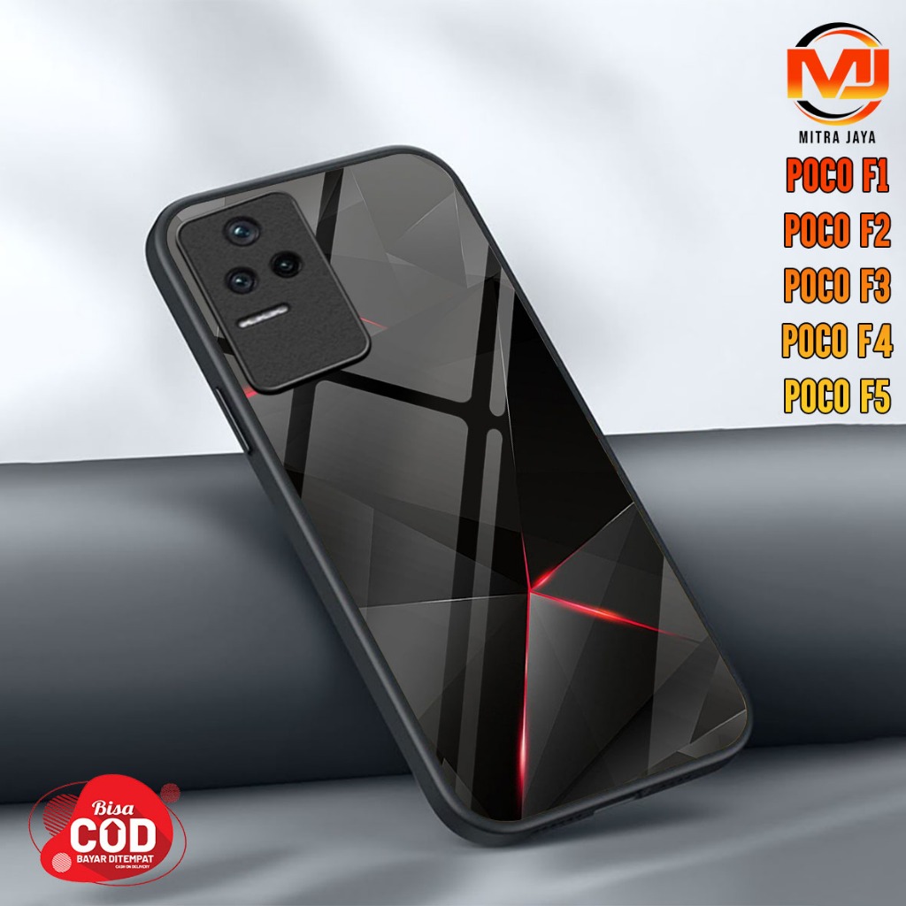 ล่าสุด POCO F1 / F2 Pro / F3 / F4 / F5 / F6 / F7 Case - แฟชั่นบทคัดย่อ Case Hp Case Softcase Hardcas