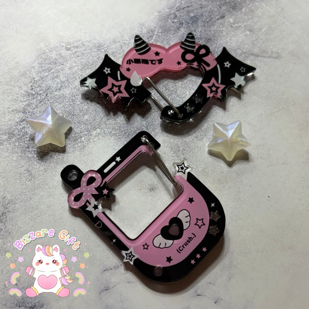 Carabiner น่ารัก Emo Kawaii Carabiner อะนิเมะ KPOP Trinkets