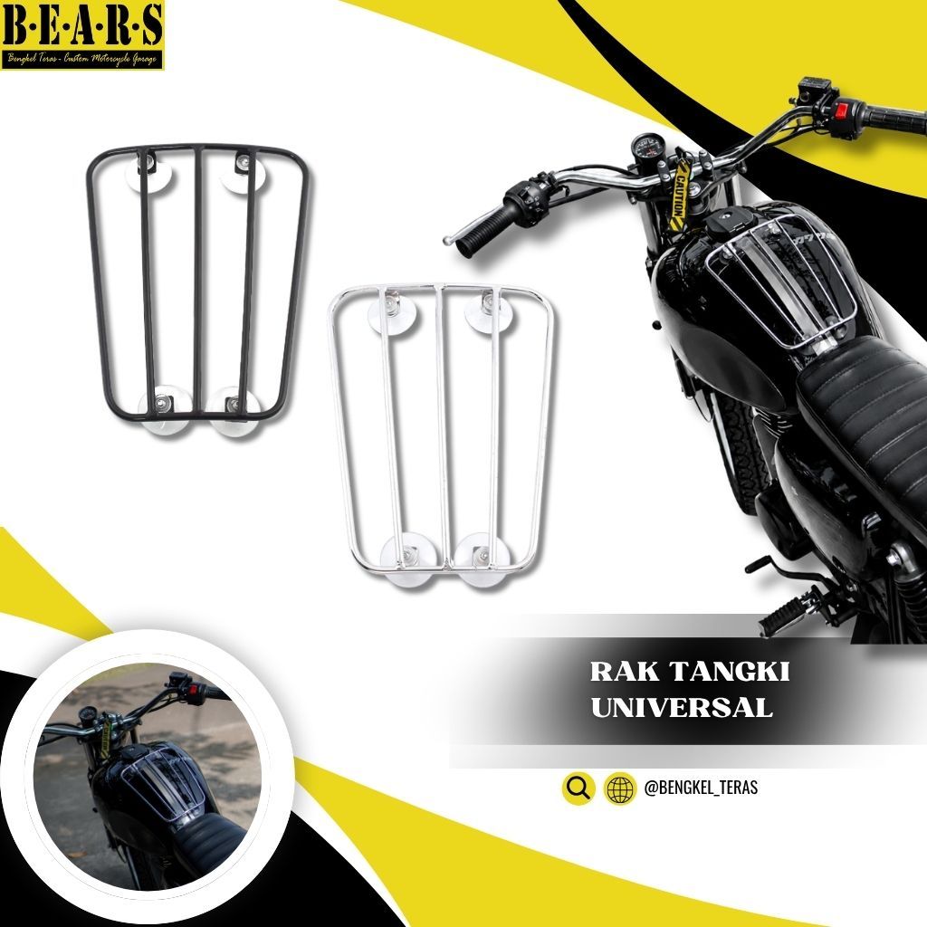 แร็คถัง Universal รถจักรยานยนต์กระเป๋าเดินทางสําหรับ W175 Triumph Bonneville Thruxton 900 T100 T120 