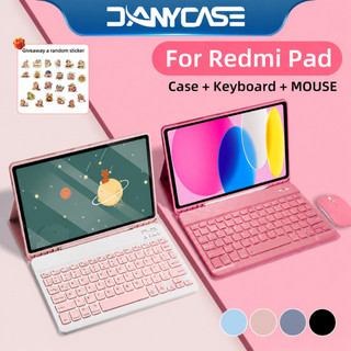 DANYCASE Bluetooth Keyboard Case for Redmi Pad 2 11“2025 Redmi Pad 2 Pro 12.1" Redmi Pad Pro 12.1" Xiaomi Pad 8 / 7 Pro 11.2“Tablet Cover Redmi pad SE Magnetic Keyboard With Pen Slot