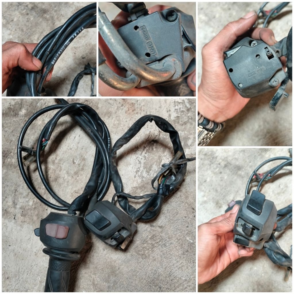 GAS STRAP SWITCH HOLDER SET KANKIR R15 V3 BK6 SECOND ORIGINAL