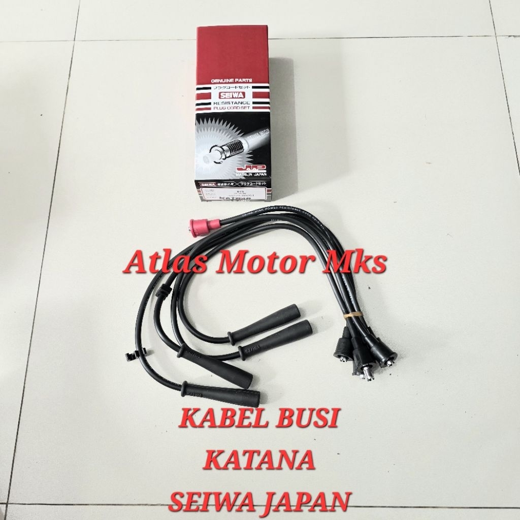 [1SET][SEAIWA JAPAN] SUZUKI KATANA / SJ-410 / SJ 410 / SJ410 / JIMNY KATANA SPARK PLUG CABLE - ORIGI