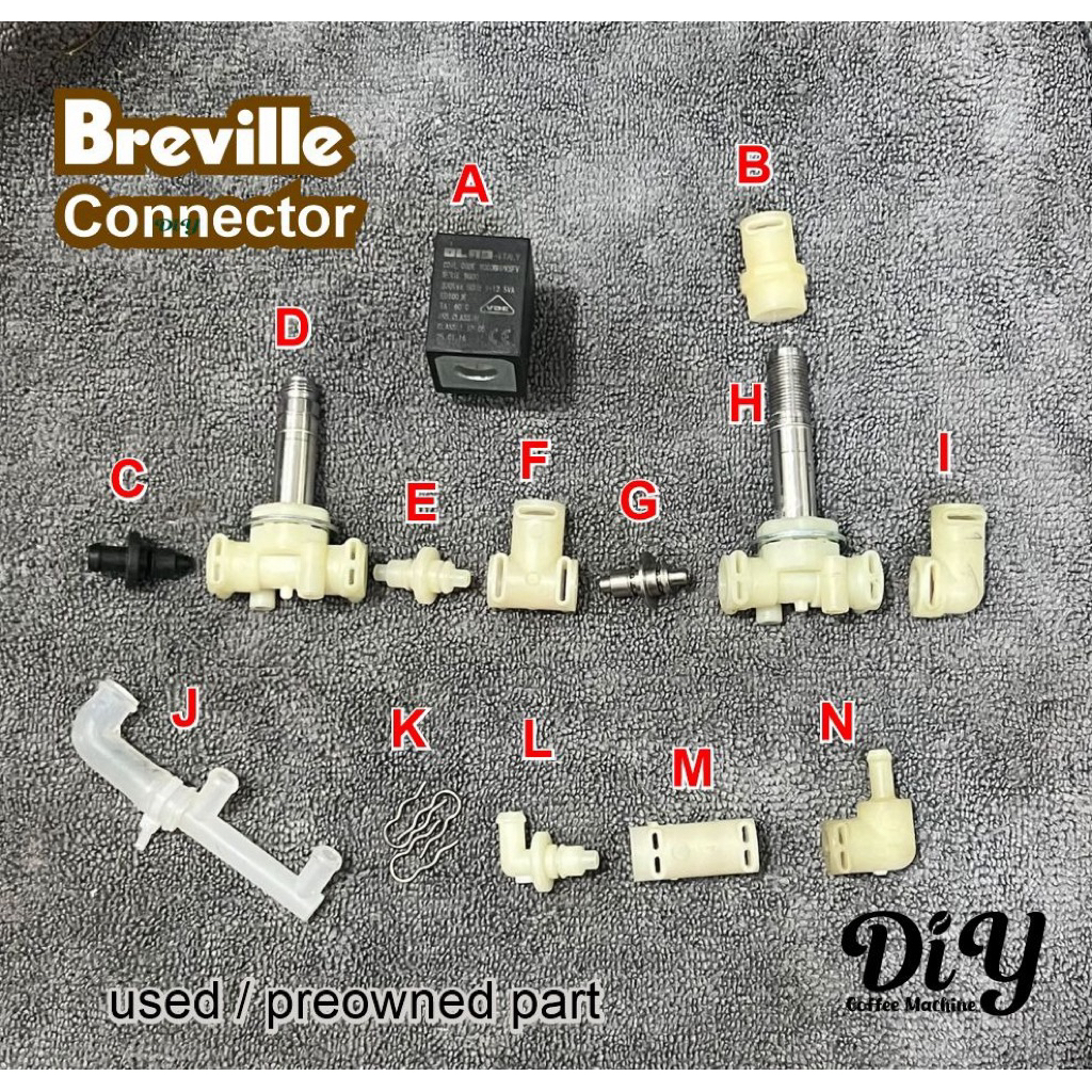 MESIN ข้อต่อเครื่องชงกาแฟ Solenoid breville อะไหล่มือสอง เครื่องชงกาแฟ