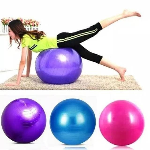 BolaTrailTop Gym Ball ฟรีปั๊มลูกบอลยิมสําหรับหญิงตั้งครรภ์ 65 ซม.อุปกรณ์โยคะ