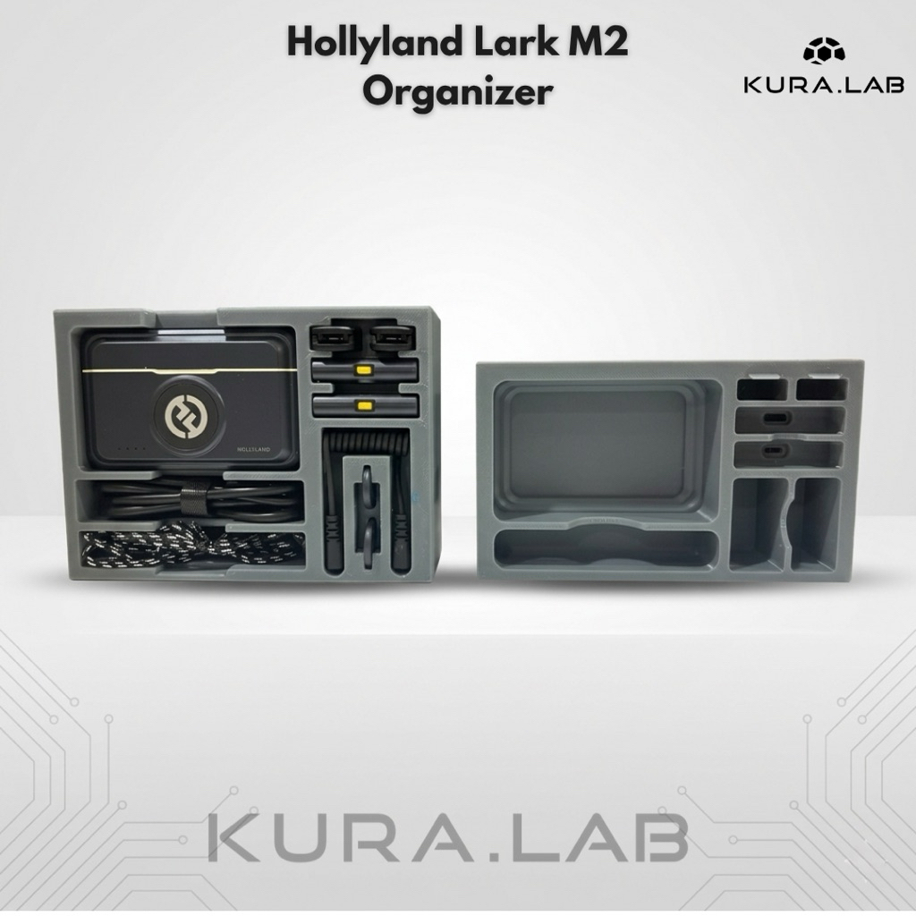 Hollyland Lark M2 Organizer KURA.LAB | ถาดจัดระเบียบไมค์ไร้สาย | เคสอุปกรณ์เสริม Hollyland
