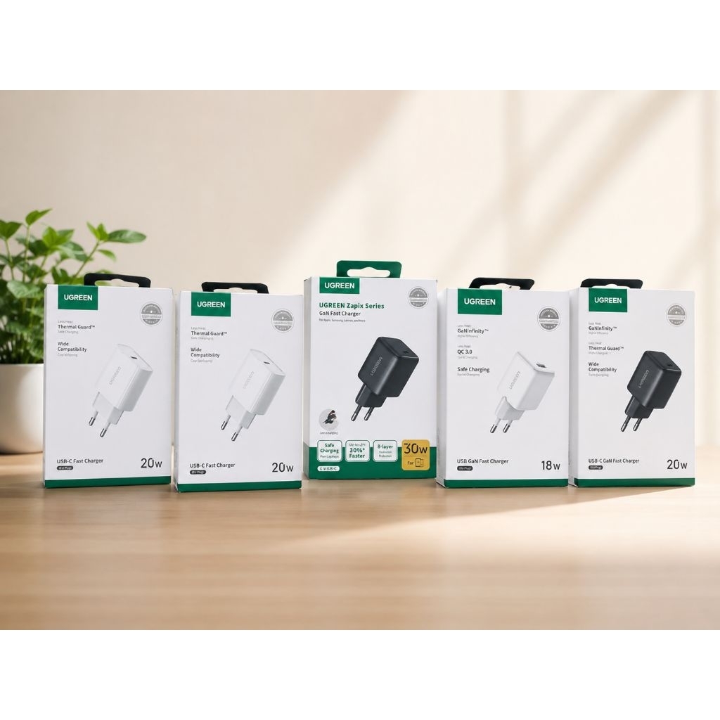 UGREEN หัวชาร์จชาร์จเร็ว 18W 20W 30W ที่ดีที่สุดสําหรับ Iphone และ Universal