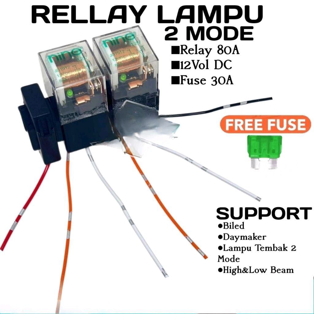 Relay Set Lamp D2 เลเซอร์ bed โคมไฟ 12v 80A Universal Motorcycle Car Complete Package