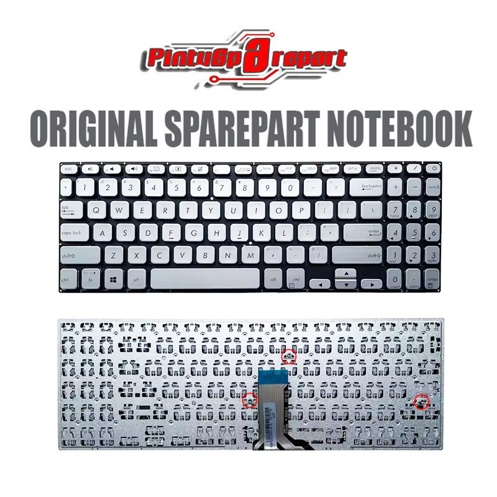 (เงินแท้) ORI คีย์บอร์ด Asus Vivobook S15 S530 S530U S530UN K530F K530FA K530FN K530U K530UA K530UF 