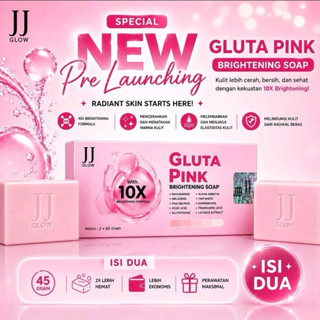 JJ Glow GLUTA PINK SOAP 10x Brightening - Sabun Pencerah Wajah/Badan - Untuk Kulit Cerah dan Sehat