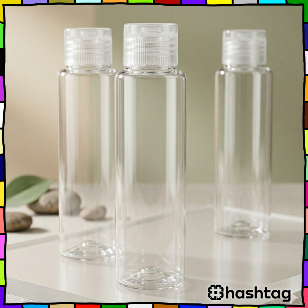 Hastag_iD Fliptop Bottle 100ml RF Clear | ขวดพลาสติกอเนกประสงค์ Y8291