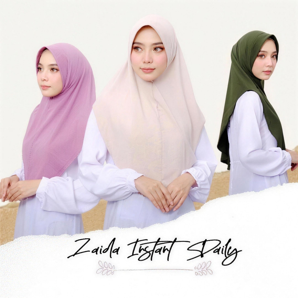 Zashira Collection - Syafa Hijab Hawwa Series วัสดุธรรมดา Bella Alisha Instant Hijab