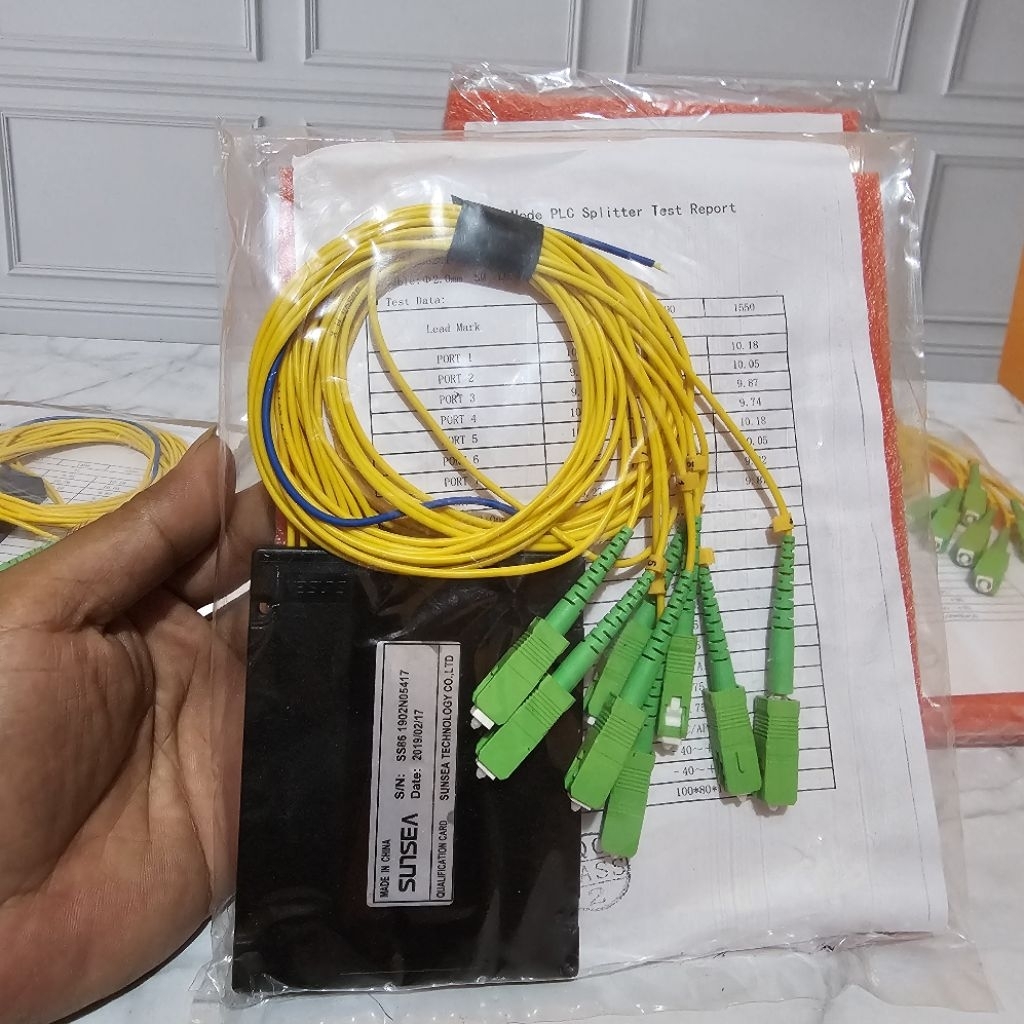 HIJAU SUNSEA SPLITTER 1:8 /1.12 SC/APC GREEN ORIGINAL