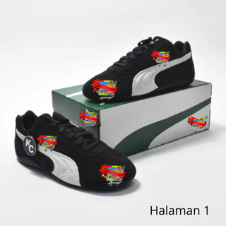 Sepatu Puma Speedcat OG Black White (UNISEX) Terlaris