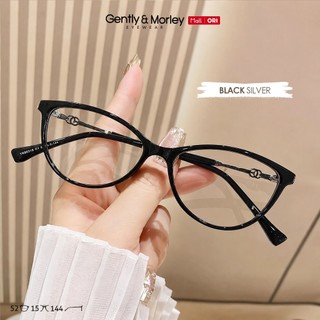 Gently Morley Kacamata Cat Eye Minus Lensa Anti Radiasi Anti Blueray Photocromic  Material TR-90+Metal Fashion Pria Wanita Terbaru 30318
