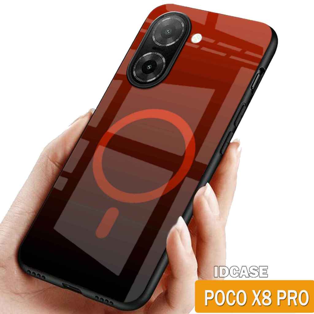 Softcase Glass Glitter Glass สําหรับ POCO X8 PRO - Casing Hp Poco X8 Pro - K04