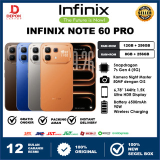 [ READY INSTANT ] Infinix Note 60 Pro 12/256GB 5G | Snapdragon 7s Gen 4 | GARANSI RESMI | BNIB