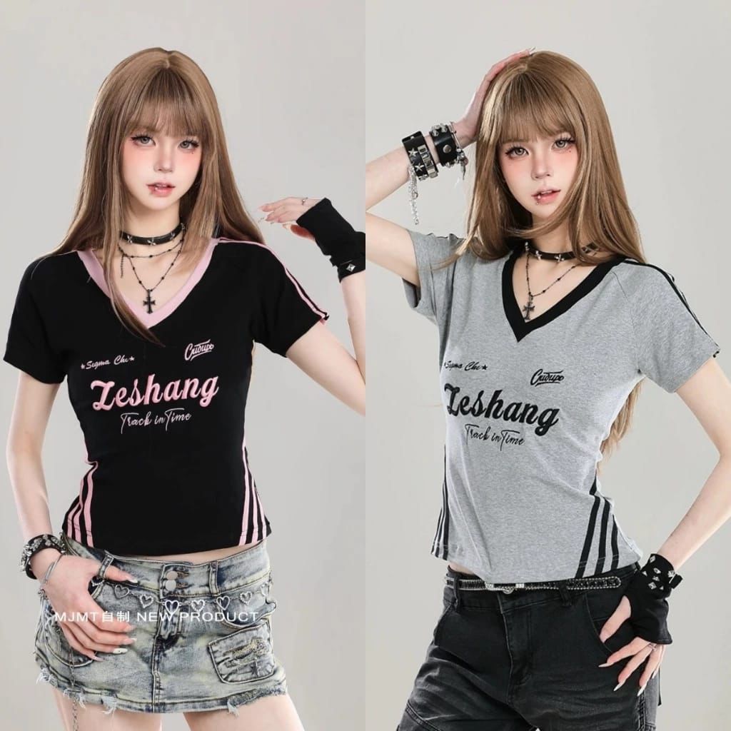 JDF - ON - เสื้อยืดผู้หญิง Fit Body YIPPY Top Knit Premium (LD 80, P 50)
