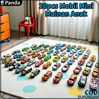 Mobil Mini Mainan Anak (20pcs) Pullback Mix Colorfull Racing Car Besi Mini Cars Kids Toys