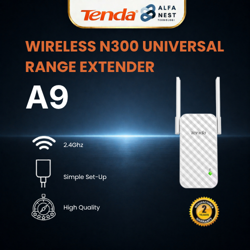 TENDA A9 Wireless N300 Universal Wifi Range Extender