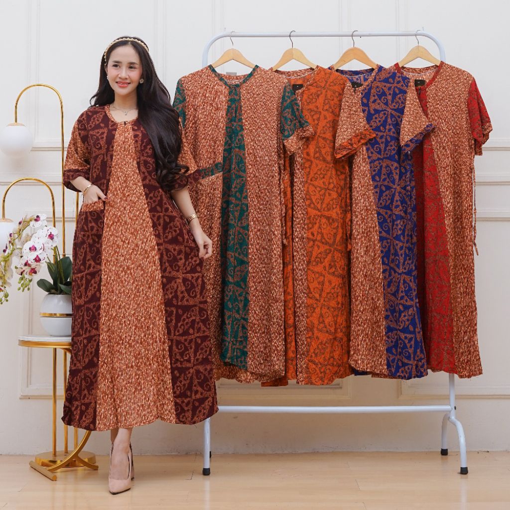 RAYON CAP DRESS/ PREMIUM CAP COLET DRESS/ BUSUI PREGNANT DRESS LD 110 VIRAL DAILY LATEST
