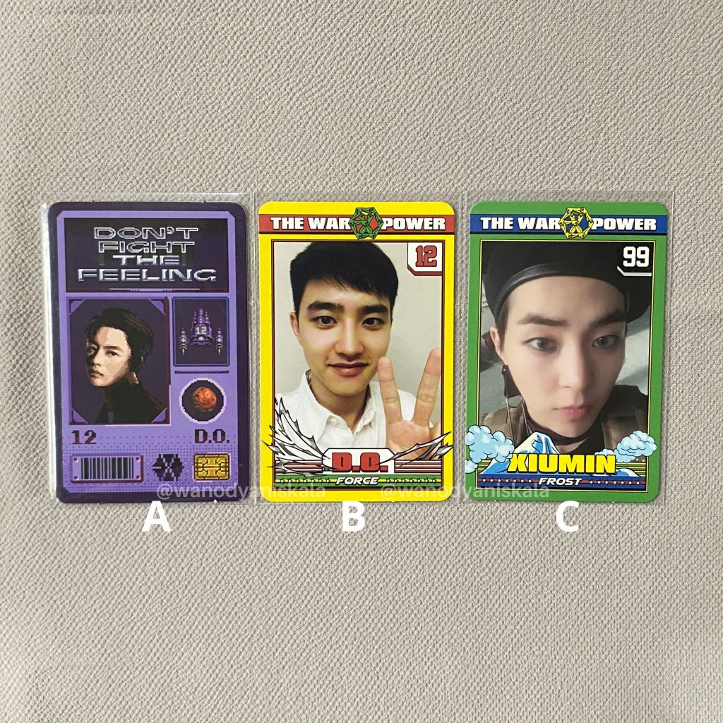 Photocard DO Xiumin EXO อัลบั้มพีซีอย่างเป็นทางการ