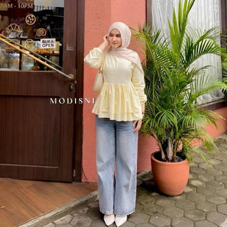 CLARYN Blouse Katun By Modisni Blouse Wanita Atasan Blouse Baby Doll