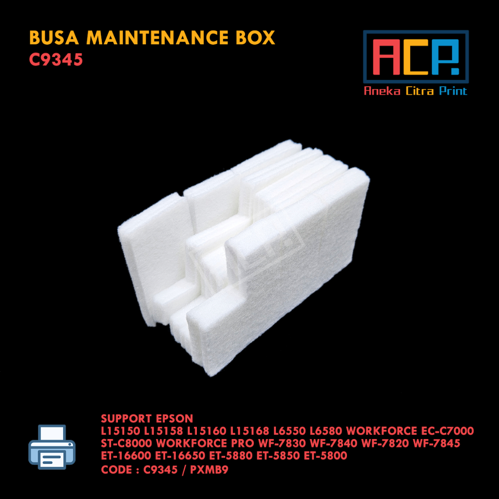 Epson C9345 / PXMB9 Maintenance Box Foam - EPSON L15150 L15160 M15140 L8050 L18050 WF-7820 WF-7830