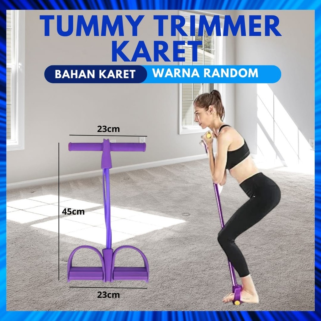 ELASTIC TUMMY TRIMMER RUBBER GYM FITNESS SIT UP SPORTS EQUIPMENT / TUMMY TRIMMER GYM FITNESS BODY SM