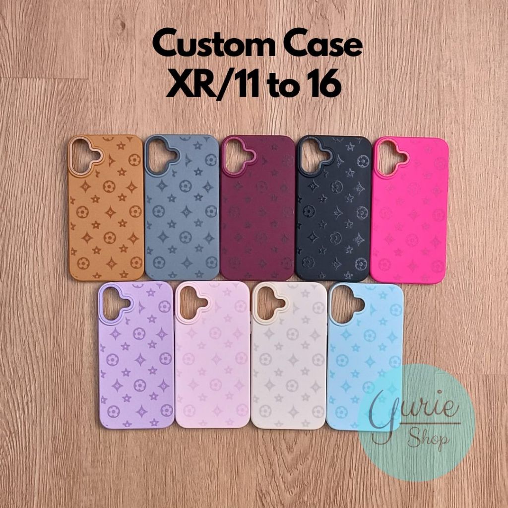 เคสซิลิโคนแบบนิ่มแบบกําหนดเอง "MONOGRAM" XR/11 to Series 16 (2 กล้อง)