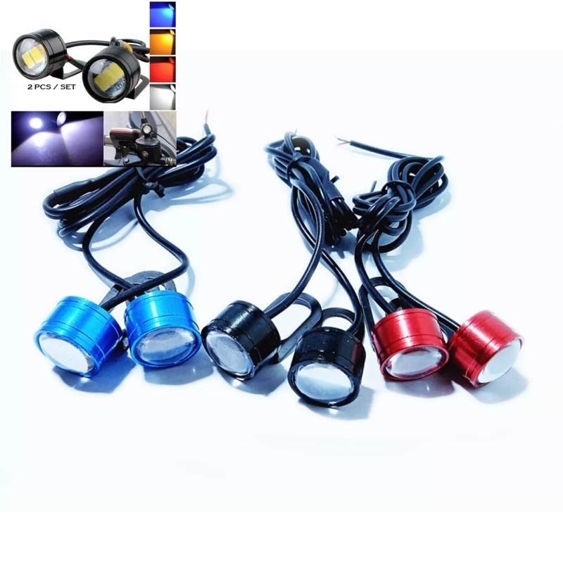 MATA LED EAGLE EYE BLINKING 3 LED DRL EAGLE EYE FLASH รถจักรยานยนต์รถยนต์สากล