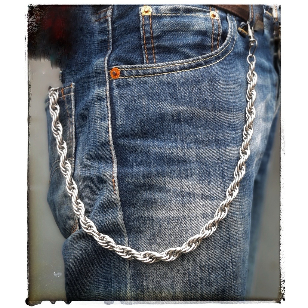GANTUNGAN Wallet Chain/โซ่เหล็ก/ที่แขวนกางเกงผู้ชาย/Hip Hop Wallet Security Chain